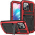 iPhone 14 Pro Max Metal Bumper Silicone Case iPhone 14 Pro Max Case with Stand Built-in Screen Protector Gorilla Glass Hybrid Military Shockproof ...
