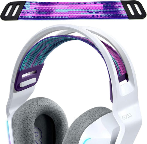 G733 Headset Strap Replacement G733 Headband Pads Elastic Fabric Top Head Band Pad Cover Cushion Repair Parts Accessories Compatible with Logitech...