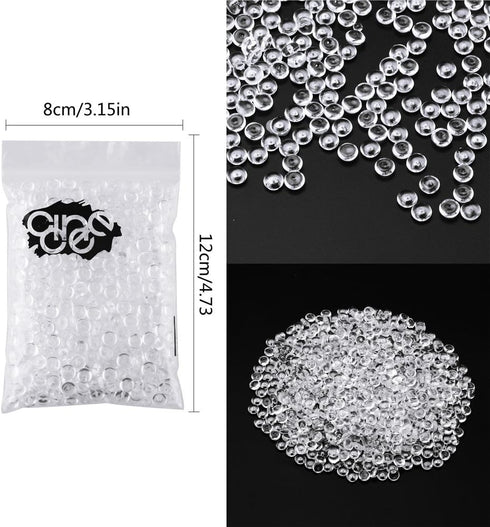 Decora 60 Gram White Fishbowl Beads for Slime Making, Art DIY Craft...