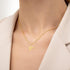 Initial Necklace for Women,14K Gold Dainty A-Z Letter Pendant with Heart Choker Necklace Jewelery Gifts,Personalized Cute Tiny Initial Pendant Nec...