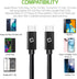 Type C to Type C Data Charging Cable, 4ft (1.2m) long Reversible USB Type-C Charge & Data Sync Cable for Samsung Galaxy S8/S8 Plus, Nintendo Switc...