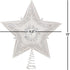 Kurt Adler 13.5-inch Star Treetop with Ivory Pearls and Platinum Glass Glitter...