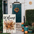 CROWNED BEAUTY Fall Garden Flag Floral Mason Jar 12x18 Inch Double Sided for Outside Small Welcome Burlap Autumn Seasonal Yard Decoration...