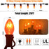 C7 String Lights,25FT Orange Halloween Christmas String Lights for Outdoor Indoor Use,25 Clear C7 Orange Bulbs String Lights-Black Wire...