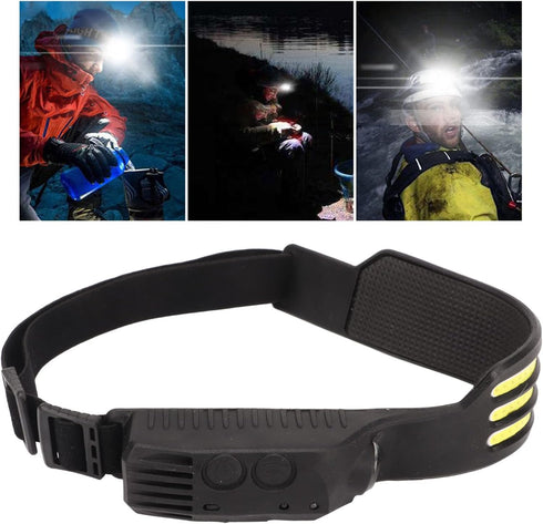 Alvinlite COB Headlamp USB Rechargeable Head Lamps COB Jogging Outdoor Camping Supplies Headlamp Rechargeable Waterproof Headlight with Comfortabl...