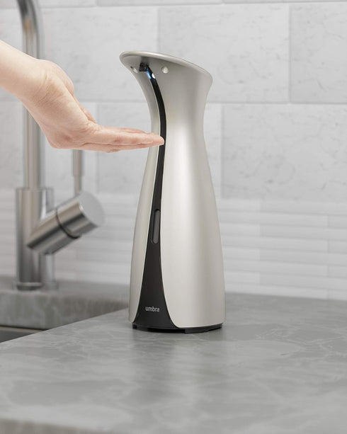 Umbra Otto Automatic Soap Dispenser Touchless, Hands Free Pump for Kitchen or Bathroom, 8.5 OZ, Nickel...