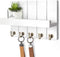 Rebee Vision Key Holder for Wall - Decorative Mail Organizer Wall Mount with 5 Key Hooks for Modern Farmhouse Apartment Essentials - Home Decor fo...
