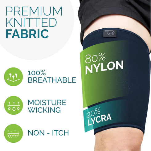Thigh Compression Sleeve for Men & Women | Thigh Brace for Sciatica Pain Relief, Leg Injury, Hamstring & Hip Support | Ideal for Running & Workout...