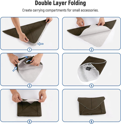 Neewer Camera Lens Wrap Foldable Camera Lens Bag Insert, 18.5"x18.5"/47x47cm Self Adhesive Magic Cloth Protective Anti Scratch Camera Sleeve Wrapp...