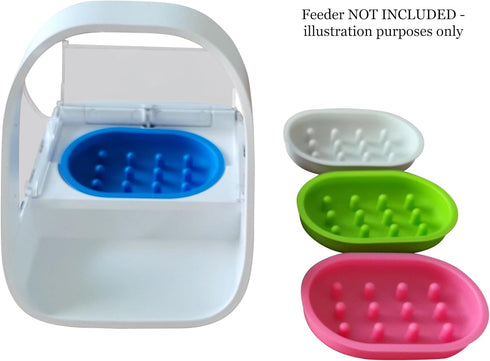 Slow Feeder Bowl Compatible with Sureflap Surefeed Feeders - BPA Free & Dishwasher Safe Silicone Slow Feeder Bowl for Small & Med Breed, Non-Slip ...