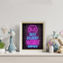 Printed Neon Gaming Posters Set of 4 (8”X 10”), Boys Room Decorations for Bedroom,Video Game Wall Art,Gamer, Teen boy bedroom, game room, No Frame...