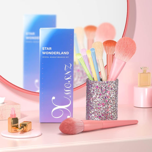 Makeup Brushes Colourful Makeup Brush Set Premium Gift Makeup Brush for Foundation Powder Blush Highlighter Concealer Makeup Brushes set for Trave...