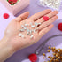Yaomiao 100 Pieces Spoon Glue on Bails Pendant Jewelry Bails Shiny Silver Color Oval Heart Shape Glue on Necklace Earring Pendant Small Spoon Char...