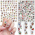 4 Sheets Christmas Nail Art Stickers Cute Cartoon Nail Decals Self Adhesive 3D Nail Art Charms Supplies Xmas Nail Art Design Kawaii Nail Stickers ...
