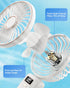 Mini Portable Handheld Fan Rechargeable USB Battery Powered Small Cooling Hand Fan with Neck Strap, Foldable Personal Fan Gift for Women Girls Off...