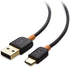 Cable Matters 3-Pack USB to USB C Charging Cable 6.6 ft with 3A Fast Charging in Black for iPhone 15, Samsung Galaxy S23 Ultra, S23, S22, Note 20,...