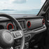 RT-TCZ for Wrangler JL Dash Air Vents Cover Trim Stickers Red for Jeep Wrangler JL JLU Gladiator JT 2018-2023 Red Interior Accessories 4pcs...