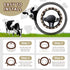 SuperKaKa Brown Cow Print Steering Wheel Cover,Cute Auto Anti-Slip Breathable Cow-Pattern Covers Protector Universal Car Interior Accessories for ...