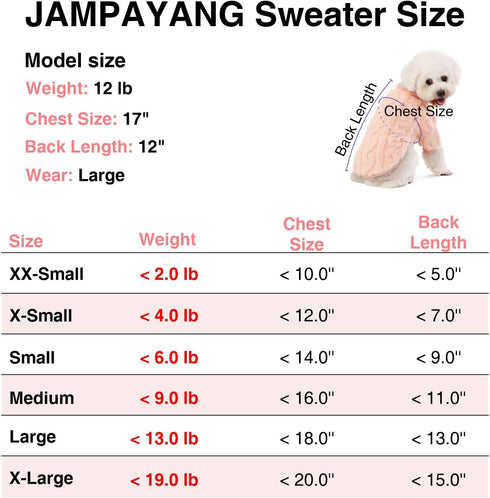 Dog Sweater, 3 Pack Dog Sweaters for Small Dogs or Cats, Girl or Boy, Warm Dog Clothes Shirt Coat for Winter Christmas (Blue, Dark Blue, Grey, Med...