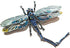 Large Rhinestone Dragonfly Convertible Brooch or Pendant Blue Enamel Insect pin...