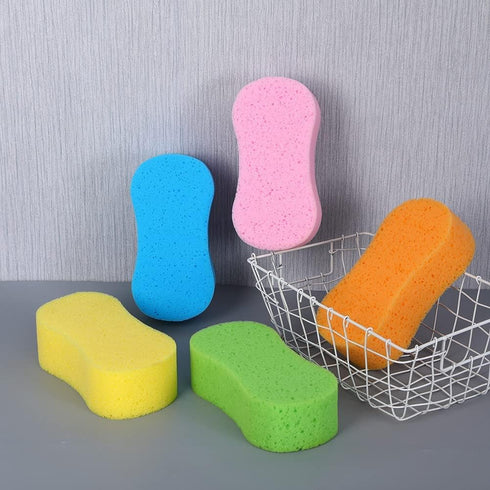 Car Wash Sponge, 3 Pack Extra Thick Large Colorful Cleaning Sponge Multi-Purpose for Bathroom Kitchen Bike Boat (Random 3-Color Mix)...