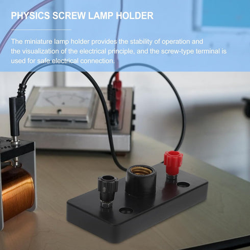 10pcs Small Screw Lamp Holder Physical Lamp Base Lamp Bases Physics Lab Equipment Bulb Base Physics Laboratory Equipment Dc Primary School Experim...