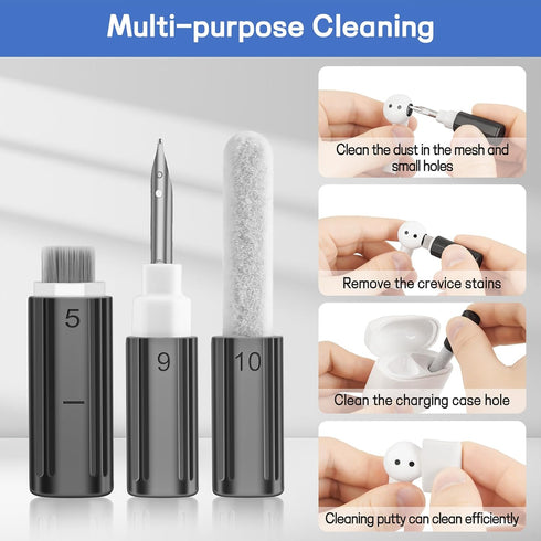 iPhone Cleaning Kit CleaniKu Phone Cleaner - iPhone Charging Port Cleaning Tool, Multi-Tool Phone Repair Restore with Speaker Cover, USB C Cleanin...