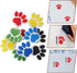 Tofficu Magnetic White Board Erasers, 10pcs Paw Print Dry Erase Eraser Chalkboard Cleaner Cartoon Whiteboard Erasers Classroom Teacher Supplies fo...