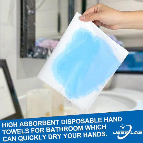 JEBBLAS Disposable Guest Towels, Linen Feel Hand Towels, Cloth-Like Paper Napkins, Soft, Absorbent Paper Hand Towel for Kitchen, Parties, Bathroom...