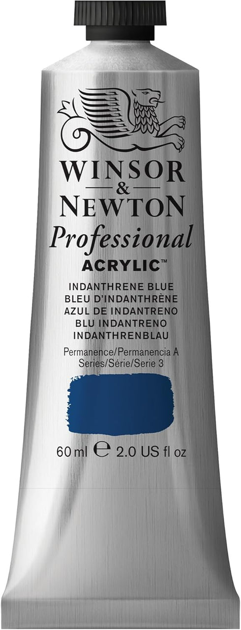 Winsor & Newton Professional Acrylic Paint, 60ml (2-oz) Tube, Indanthrene Blue...