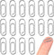 100 Pieces Metal Mini Paper Clips 3/5 Inch Finish Steel Paper Clip Metal Journaling Paper Clamps Office Paperclip for Paper Document Sorting and O...