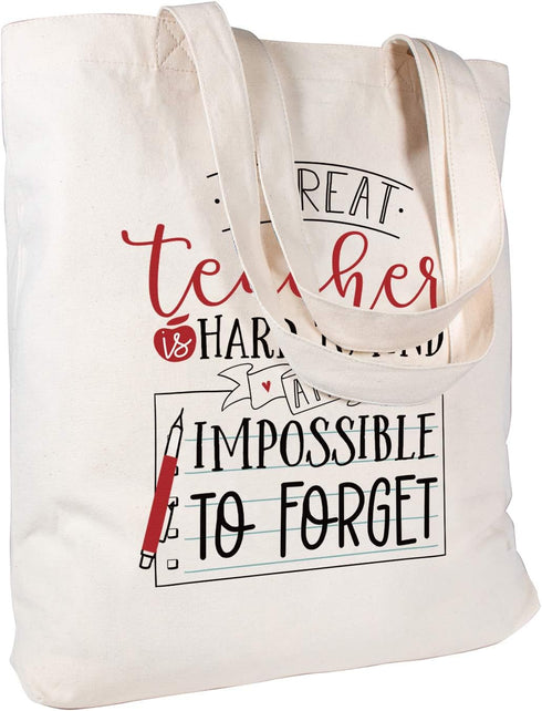 CARAKNOTS Teacher Gifts Teacher Appreciation Gifts for Women Tote Bag for Valentines Day Graduation Thank You End of Year Christmas Retirement Cot...