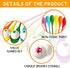 Easter Egg and Spoon Race Game 6 Players, Halloween Eyeball and Spoon Relay Race Games for Kids & Adults, Wooden Spoon Game Egg Game for Party Car...
