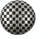Mibo 8pcs Zinc Die Cast Shank Button - Half Ball with Checkered Pattern - 32L(20mm) - Antique Silver...