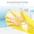 Small Garbage Bags for Bathroom, Kitchen Trash Bags Drawstring Unscented Yellow 4 Gal Clear Trash Can Liner...
