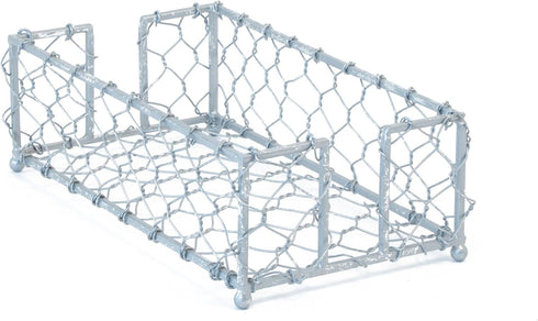 Boston International Chicken Wire Guest Napkin Caddy, Silver Foil...