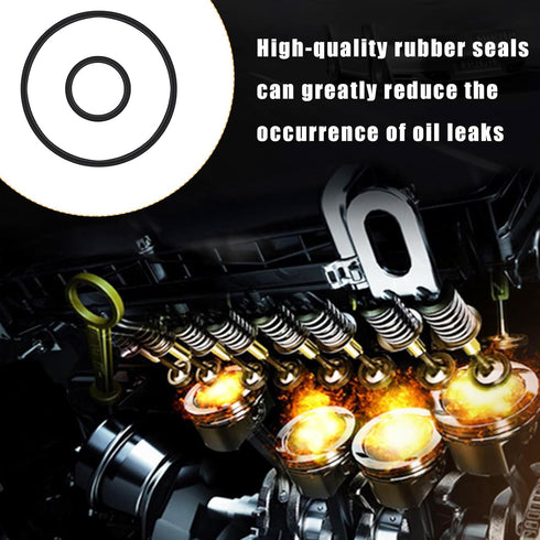 Car Engine Oil Filter, Auto Oil Filter Replacement with 2 Seal Rings to Protect Engine, Professional Car Accessories Compatible with Avalon, Camry...