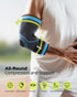 Elbow Compression Sleeve 2 Pack, Elbow Brace for Tendonitis and Tennis Elbow, Pain Relief Elbow Brace for Men & Women, Elbow Sleeve Reduce Joint P...