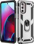 Military Grade Drop Impact for Moto G Stylus 5G 2022 Case 360 Metal Rotating Ring Kickstand Holder Armor Heavy Duty Shockproof Case for Motorola M...