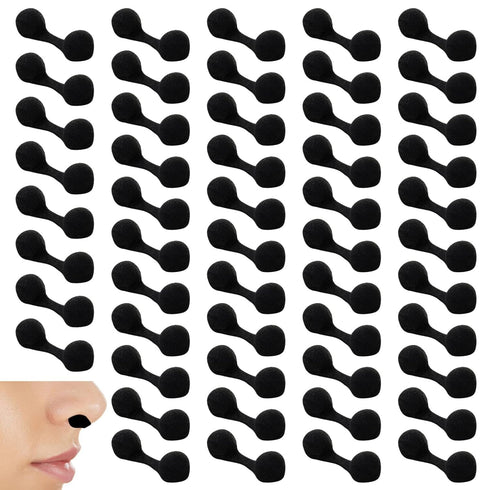50 Pieces Nose Filters for Spray Tanning, Elera Disposable Plugs Supplies for Spray Tanning Nose Protection Allergen Blocker (Black)...