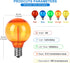 Multi Color G40 Light Bulbs LED for Outdoor String Light 1W Replacement 5W Globe Edison Bulb Shatterproof Christmas Plastic 120V E12 Screw Base RE...