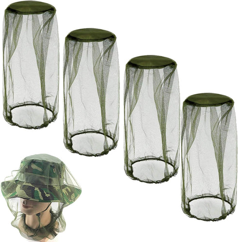 4 Pack Head Net Face Netting Neck Cover Protecting Netting for Outdoor Hiking Camping Climbing Walking...