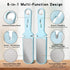 Knife Sharpener 6-In-1, Double-Sided 400/1000 Grit Diamond Knife Sharpening Stone with 3 Slots for Coarse and Fine Grinding, Multi Use Sharpening ...