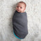 Baby K'tan Newborn Swaddle & Toddler Blanket, Teal/Charcoal...