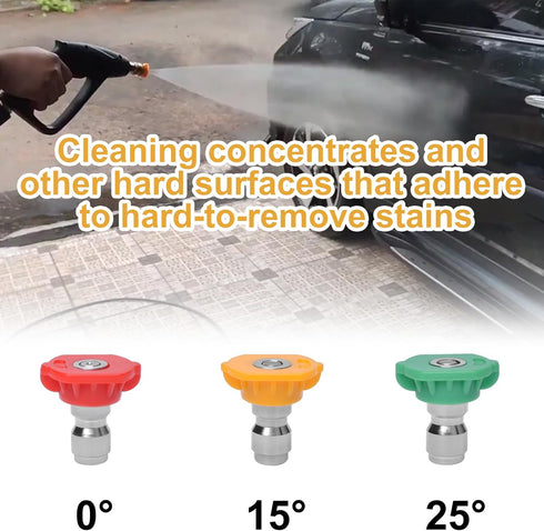 Podoy Pressure Washer Sprayer Nozzle Tip 1/4" Size 3.0, 15 Degree 030 Stainless Steel for Accessory Kit, for 2500Psi, 3000Psi, 3500Psi, 4000Psi Ye...