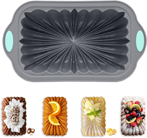 Silicone Bread Loaf Pan, Non-Stick Bread Pans for Homemade Bread, Silicone Baking Mold with Metal Reinforced Frame More Strength for Long-Lasting ...
