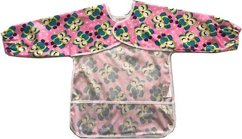 MUMBABY Baby Bib Sleeved Shirt with Pocket 1-3 Years Old Toddler Smock, Waterproof and Washable (Cute Owls) Multi...