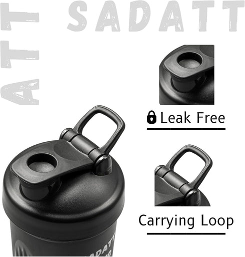 SADATT 28 Ounce Protein Shaker Bottle for Gym and Pre-workout - BPA-Free, Leak-Proof, Dishwasher Safe...