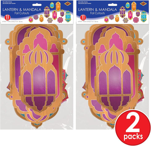 Foil Lantern & Mandala Cutouts Pack of 2...