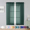 Hunter Green Sheer Curtains 63 Inch Length 2 Panels, Rod Pocket Solid Color Window Sheer Curtain Panels, Elegant Curtains & Drapes for Living Room...